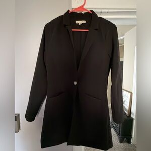 Black Women's Blazer Coat